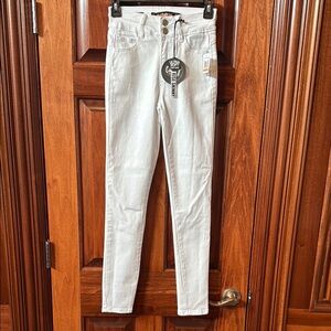 Dollhouse Christina Curvy High Rise Skinny White Women's Jeans Size 3 24x29